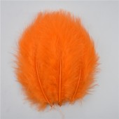 20 шт. Оранжевый цвет. Перья боа марабу 10-15 см