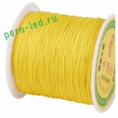 Желтый цвет. Капроновая нить для рукоделия и плетения 100м/кат