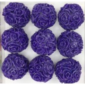 Фиолетовый цвет. Розы шарики в коробочке  350 гр