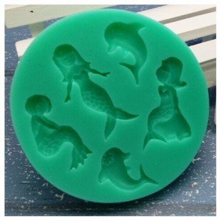 3D Силиконовая форма для мыла. Русалки. 8 х 8 см № 3