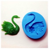 3D Силиконовая форма для мыла. Лебедь. 4.5 х 4.5 см № 11