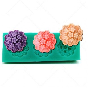 3D Силиконовая форма для мыла. Цветы. 7 х 3 см № 8