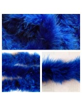 Синий цвет. Боа тесьма из пуха марабу 4-5 см