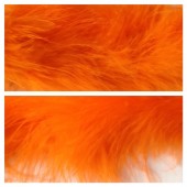 Оранжевый цвет. Боа тесьма из пуха марабу 6-8 см