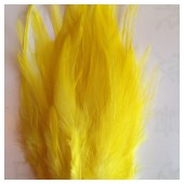 20 шт.  Желтый цвет. Перья петуха 10-15 см. 