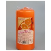 Апельсин. Свеча ароматическая пеньковая. 90 мм х 40 мм